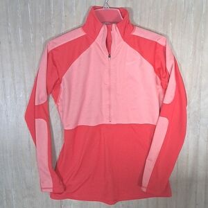 Nike Pro Hyperwarm Sheild Fleece Lining  1/2 Zip Top Pullover Jacket Athletic